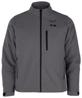 Milwaukee M12, Heated TOUGHSHELL 202G-21M Jacket Kit, M, Men's, Fits to Chest Size: 40 to 42 in, Polyester, Gray